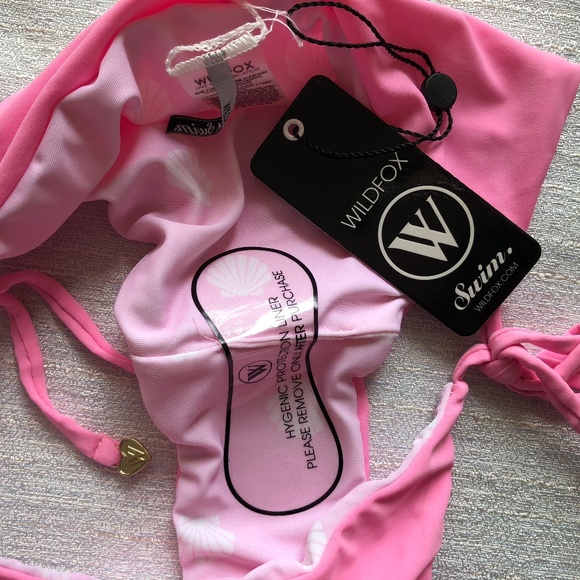 Wildfox rainbow shell baby side tie bikini bottoms - Picture 5 of 8